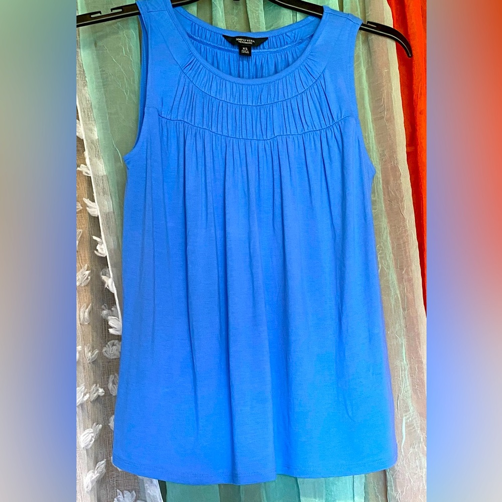 Simply Vera Vera Wang sleeveless blouse-XS NWOT